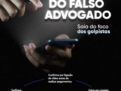 Notícia destaque: OAB-MT reforça campanha de orientação e combate a golpes e cria novo canal para receber denúncias